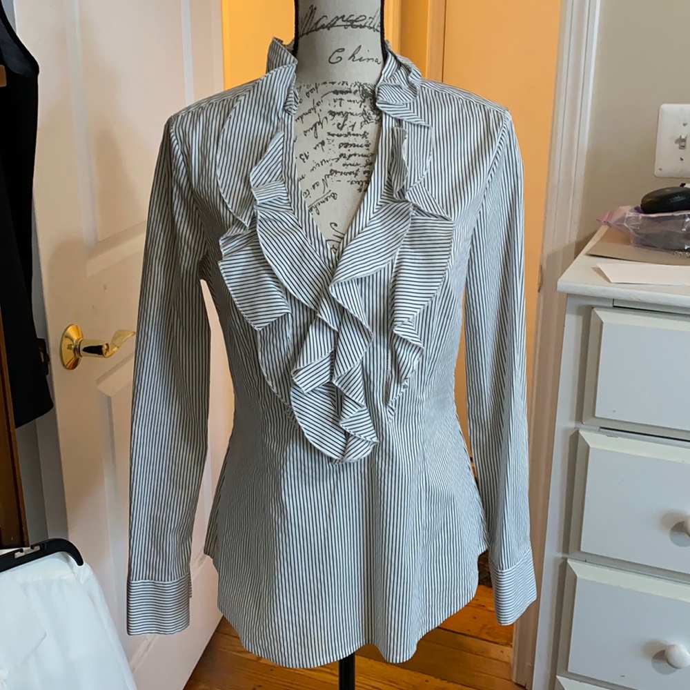 BHWM Ruffle Front Blouse